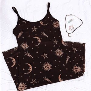 Dolls Kill Horoscopez “Walk the Moon” Slip Dress NWOT